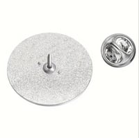 Image 3 of Not Today Jesus Pentagram Enamel Pin