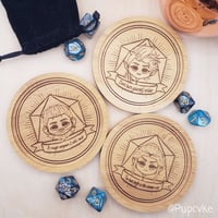 Image 4 of BG3 Wooden Coaster