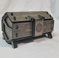 Image 1 of Customizable Gothic Vampire Chest for Dice and Keepsakes | Handcrafted Storage Box