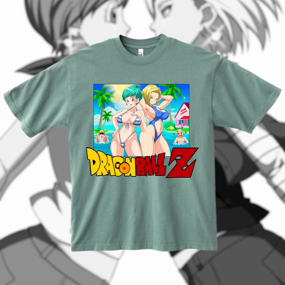 Image of “In-Saiyan Summer Vacation!” - SEAWEED GREEN