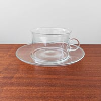Image 1 of Signe Persson-Melin Boda Nova Glass Tea Cup with Saucer