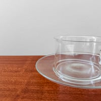 Image 2 of Signe Persson-Melin Boda Nova Glass Tea Cup with Saucer