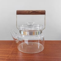 Image 1 of Signe Persson-Melin Boda Nova Glass Teapot with Teak Handle