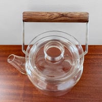 Image 4 of Signe Persson-Melin Boda Nova Glass Teapot with Teak Handle