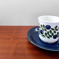Image 2 of Upsala-Ekeby/Gefle Blåbär Coffee Cup with Saucer