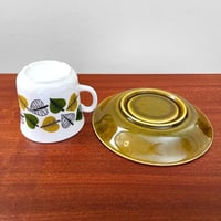 Image 4 of Upsala-Ekeby/Gefle Bladranka Coffee Cup with Saucer