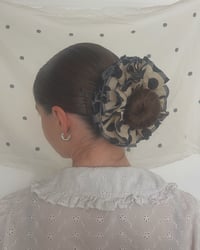 Image 1 of Polka Dot Ruffle Scrunchie #2