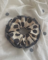 Image 2 of Polka Dot Ruffle Scrunchie #2