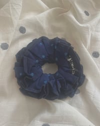 Image 2 of Polka Dot Ruffle Scrunchie #4