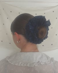 Image 1 of Polka Dot Ruffle Scrunchie #4