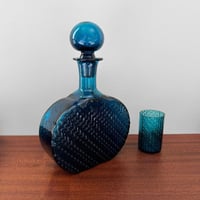 Nanny Still Flindari Turquoise Decanter with Small Glass