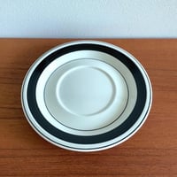 Image 3 of Arabia Finland Faenza Black Tea Cup with Saucer