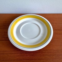 Image 3 of Arabia Finland Faenza Yellow Tea Cup with Saucer