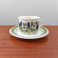 Image 1 of Arabia Finland Krokus Coloured Tea Cup with Saucer