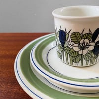Image 2 of Arabia Finland Krokus Coloured Espresso Cup Trio Set