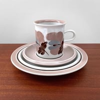 Image 1 of Arabia Finland Koralli Coffee Cup Trio Set