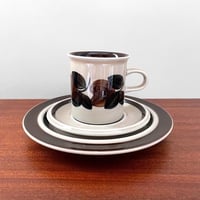 Image 1 of Arabia Finland Ruija Coffee Cup Trio Set