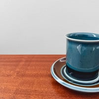 Image 2 of Arabia Finland Meri Coffee Cup with Saucer