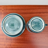 Image 4 of Arabia Finland Meri Coffee Cup with Saucer