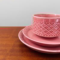 Image 2 of Quistgaard Cordial Palet Pink Tea Cup Trio Set