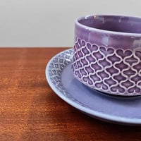 Image 2 of Quistgaard Cordial Palet Purple Tea Cup with Saucer