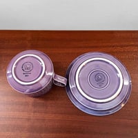 Image 3 of Quistgaard Cordial Palet Purple Tea Cup with Saucer