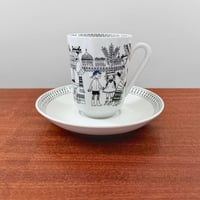 Image 1 of Arabia Finland Emilia Cocoa Cup with Saucer