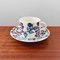 Image 1 of Arabia Finland Runo Frostberry Tea Cup with Saucer