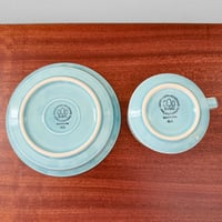 Image 4 of Quistgaard Cordial Palet Turquoise Tea Cup with Saucer