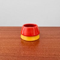 Image 2 of Arabia Finland Kilta Red and Yellow Egg Rings