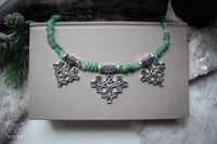Image 1 of Copy of Hiddensee Collier (Silver Plated & Green Aventurine)