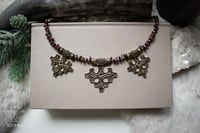 Image 1 of Hiddensee Collier (Brass & Garnet)