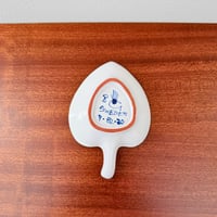 Image 2 of Stig Lindberg Gustavsberg Faience Small Decorative Leaf Dish