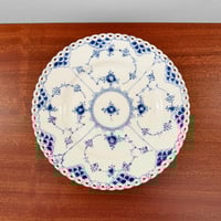 Image 4 of Royal Copenhagen Blue Fluted Full Lace Tea Cup Trio Set