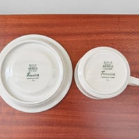 Image 4 of Arabia Finland Fennica Tea Cups with Saucers