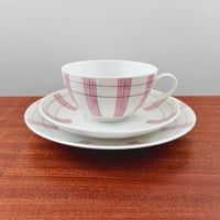 Image 1 of Rörstrand Striped Tea Cup Trio Set