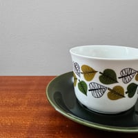 Image 2 of Upsala-Ekeby/Gefle Bladranka Tea Cup with Saucer