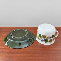 Image 4 of Upsala-Ekeby/Gefle Bladranka Tea Cup with Saucer