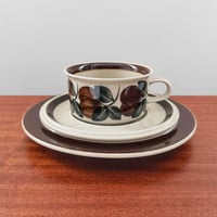 Image 1 of Arabia Finland Ruija Tea Cup Trio Set