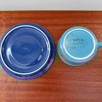 Image 4 of Arabia Finland Hilkka-Liisa Ahola Blue Tea Cup with Saucer