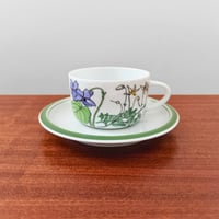 Image 1 of IKEA Midsommar Tea Cup with Saucer