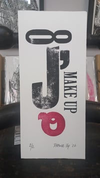 'Make Up' Letterpress Print