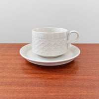 Image 1 of Quistgaard Cordial Palet Off-White Tea Cup with Saucer