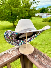 Image 4 of Rainbow Leopard Rhinestone Cowboy Hat