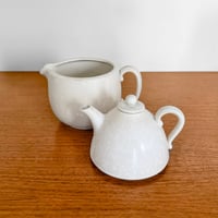 Image 2 of Gunnar Nylund Rörstrand White Stoneware Double Teapot