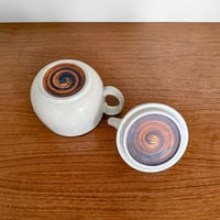 Image 3 of Gunnar Nylund Rörstrand White Stoneware Double Teapot