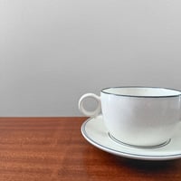 Image 2 of Gustavsberg Birka Bouillon Cup with Saucer