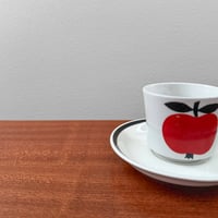 Image 2 of Arabia Finland Omena Coffee Cup with Saucer