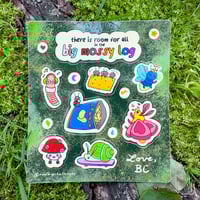 Image 3 of pride bugs sticker sheet