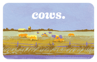 Image 2 of Roadtrip Cows Sticker